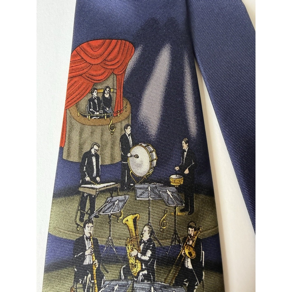 Utopia 100% Silk Orchestra Conductor Novelty Tie‎ 60" Classic Width - Picture 6 of 13